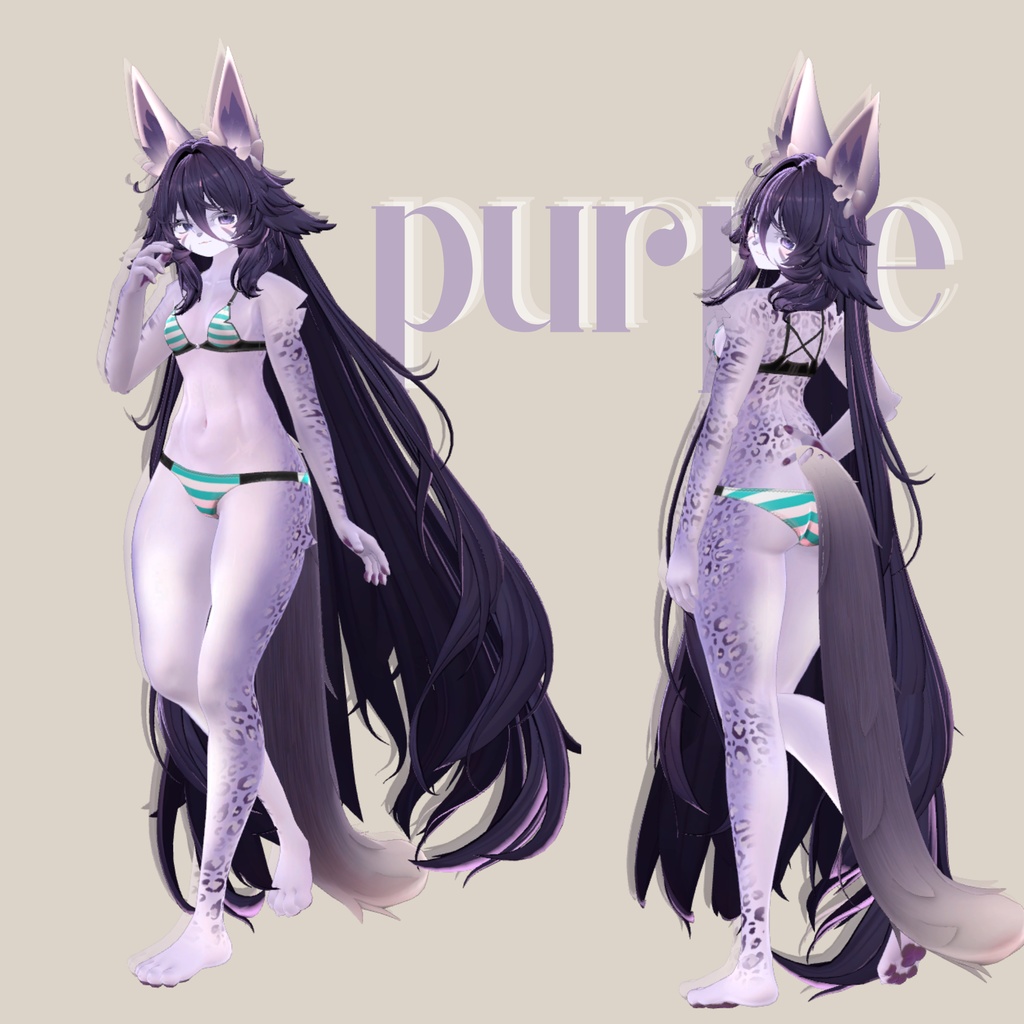 ランティーネ-Lantine- 専用 メイク&銀河の瞳&ヒョウ柄Body◇Texture