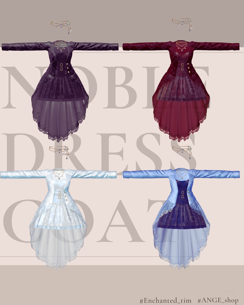 Noble Dress Coat【19アバター対応】専用Materialset