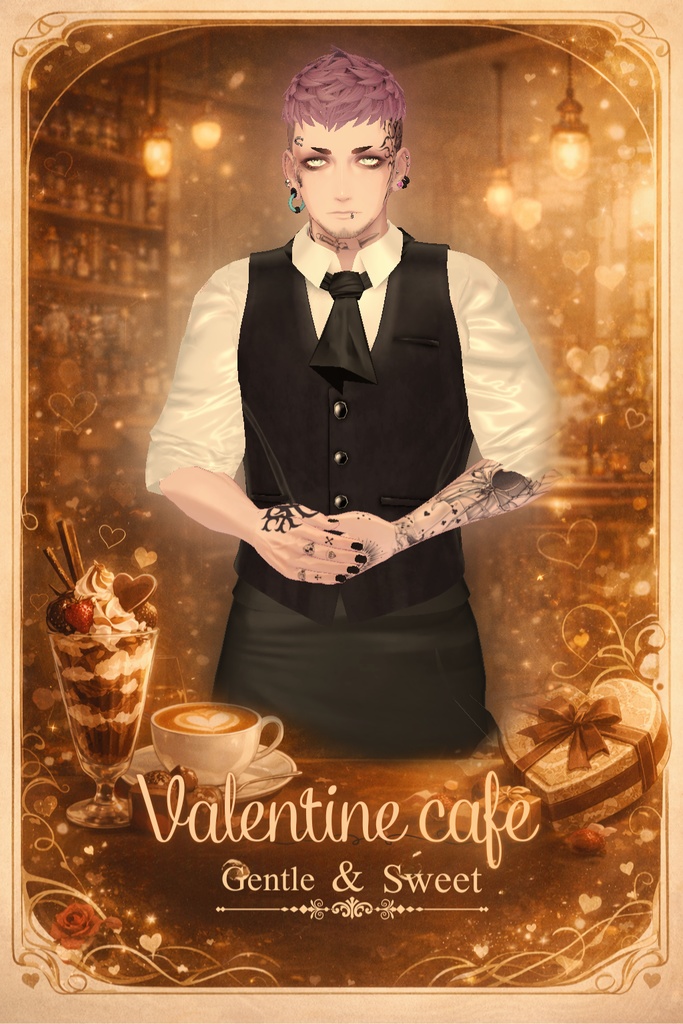 Valentine cafe – Gentle & Sweet 🍫複数アバター対応