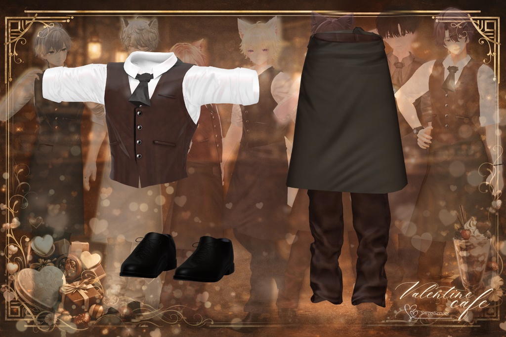 Valentine cafe – Gentle & Sweet 🍫複数アバター対応