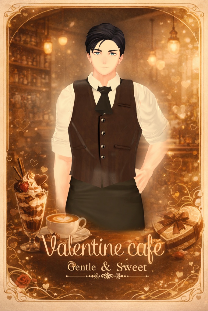 Valentine cafe – Gentle & Sweet 🍫複数アバター対応