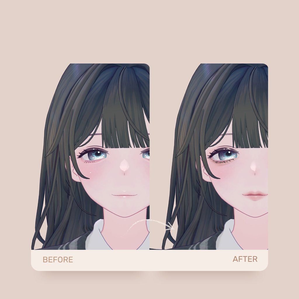 ラビ先輩 -Rabbi Senpai専用 Drop eyes&MAKEtexture◇Texture