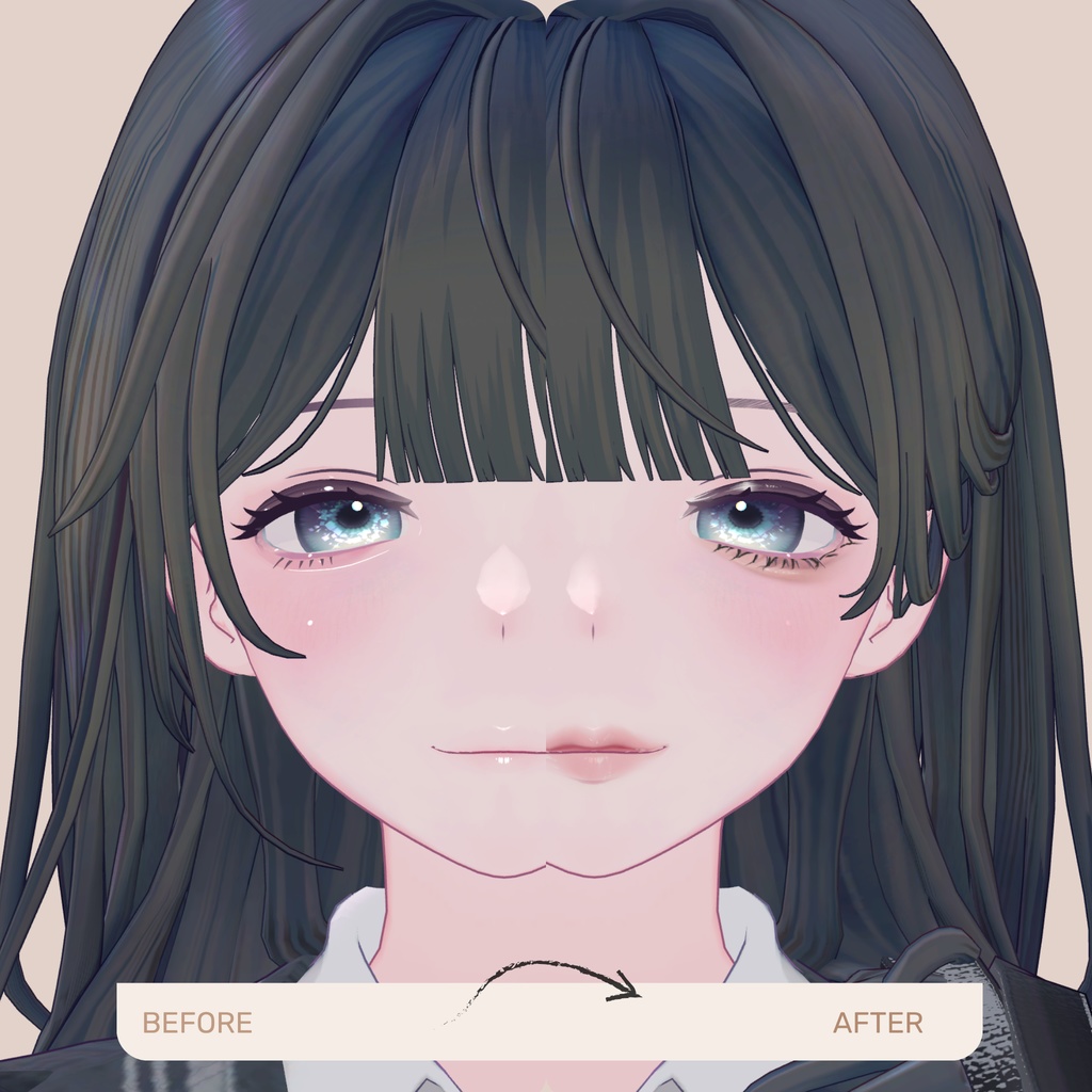 ラビ先輩 -Rabbi Senpai専用 Drop eyes&MAKEtexture◇Texture