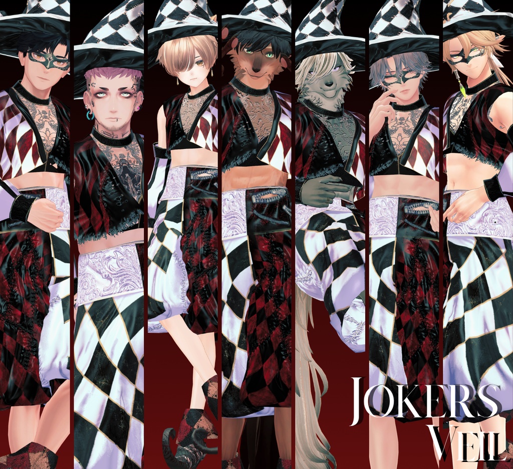 ハロウィンセール10月31日迄【JOKER'S VEIL 複数アバター対応】