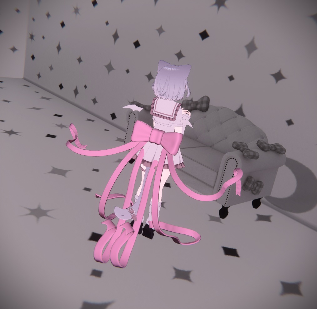 【VRChat想定】リボン型触手