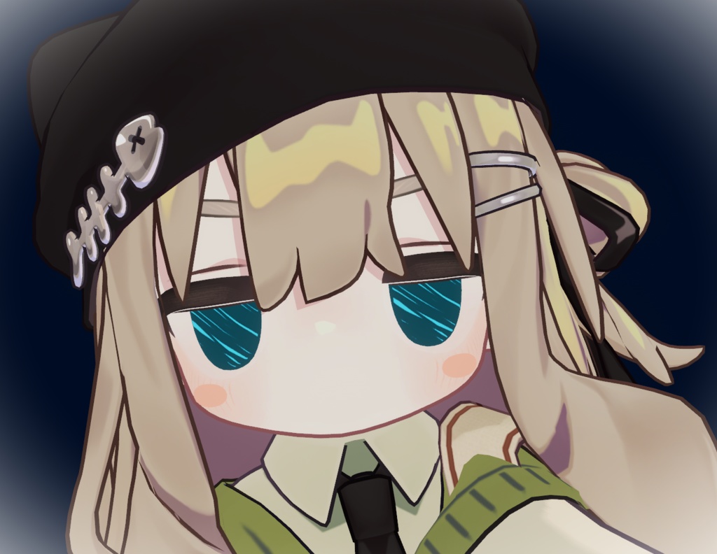 【VRChat想定】キプフェルフープピアス&お星さまアイテクスチャ