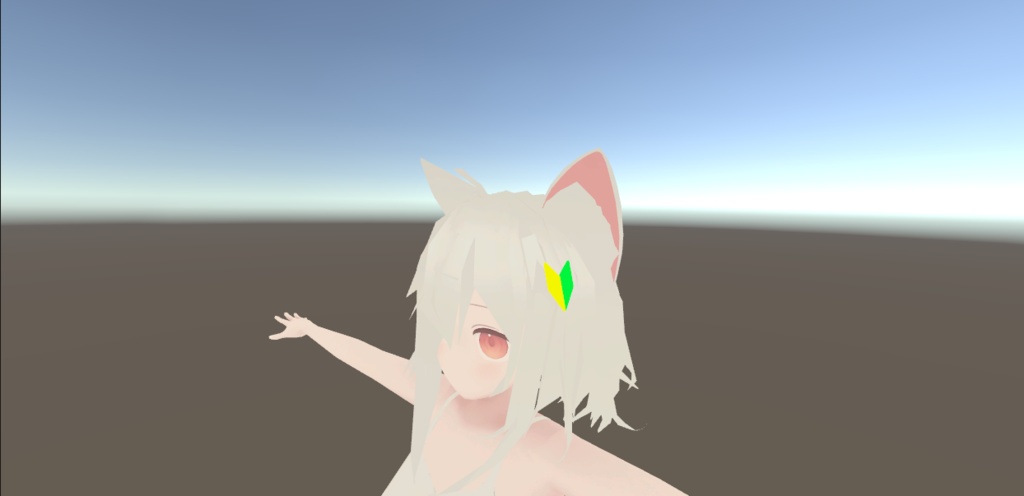 【無料】VRChat初心者マーク頭飾り シンプルアクセサリー