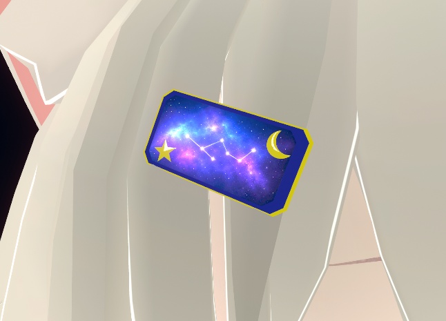 【無料】星座標本の髪飾り【VRChat向け/MA対応】
