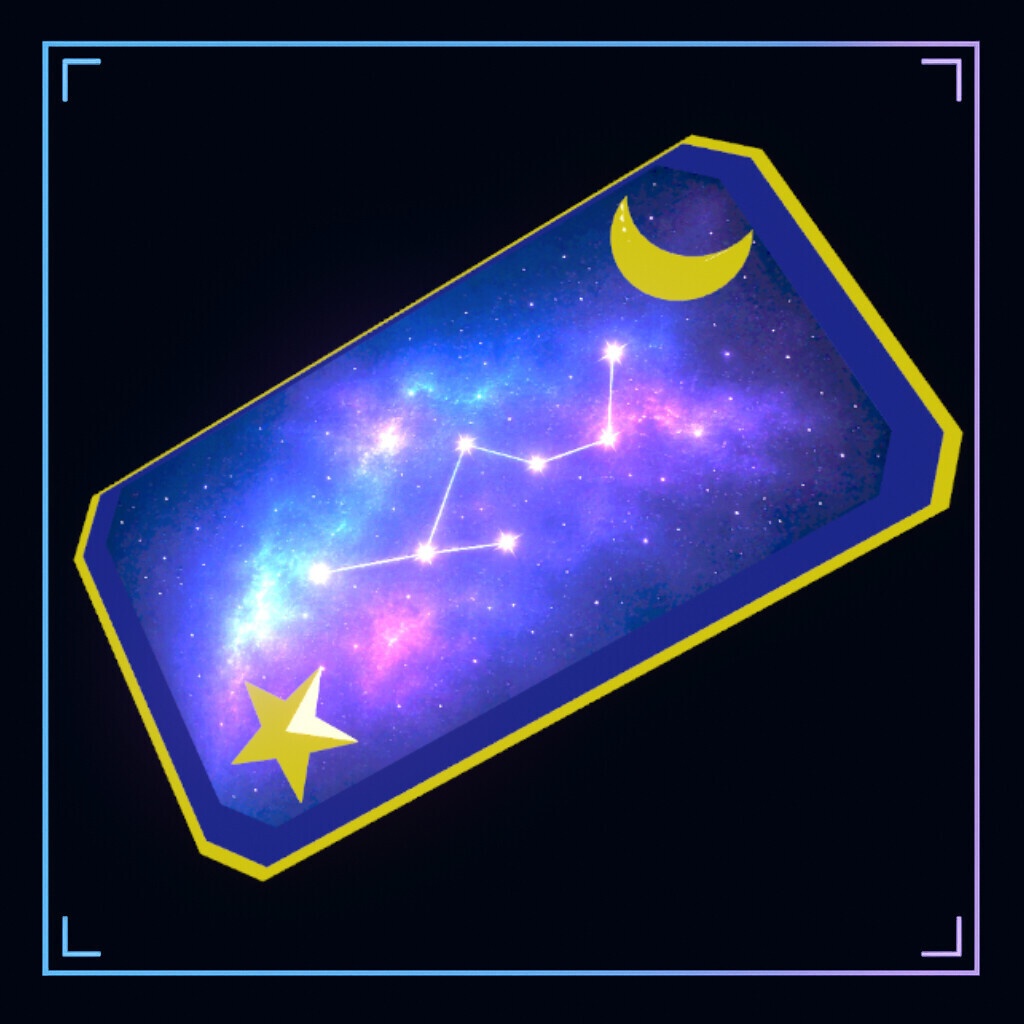 【無料】星座標本の髪飾り【VRChat向け/MA対応】