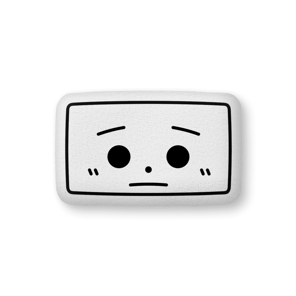 とうふめんたるずふかふかクッション（きぬごしくん）