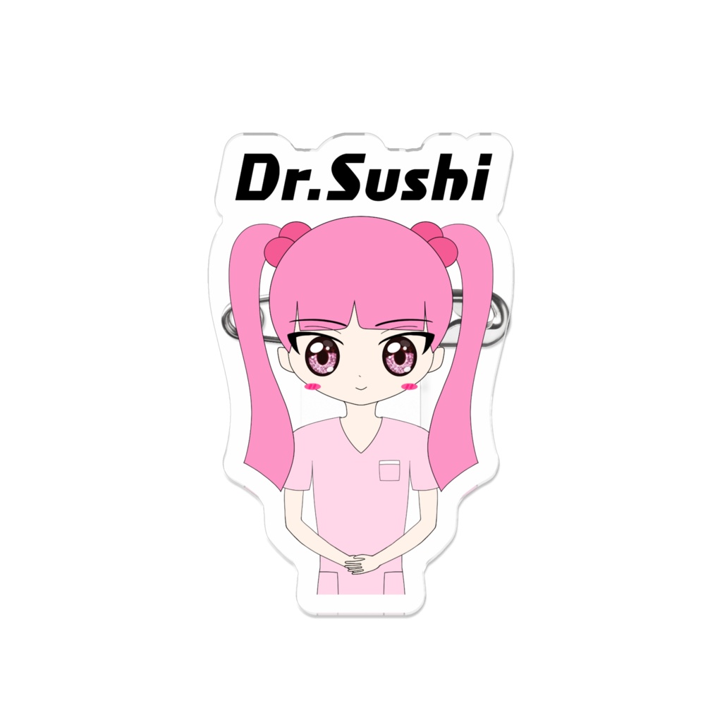 Dr.Sushi アクリルバッジ ver.2