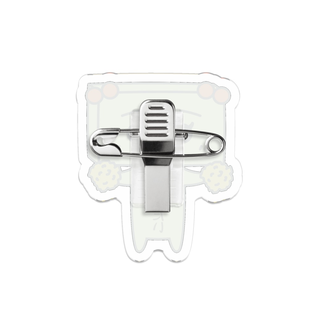 とうふめんたるずアクリルバッジ(たまえちゃん)豆腐メンタル・愛されたい・応援