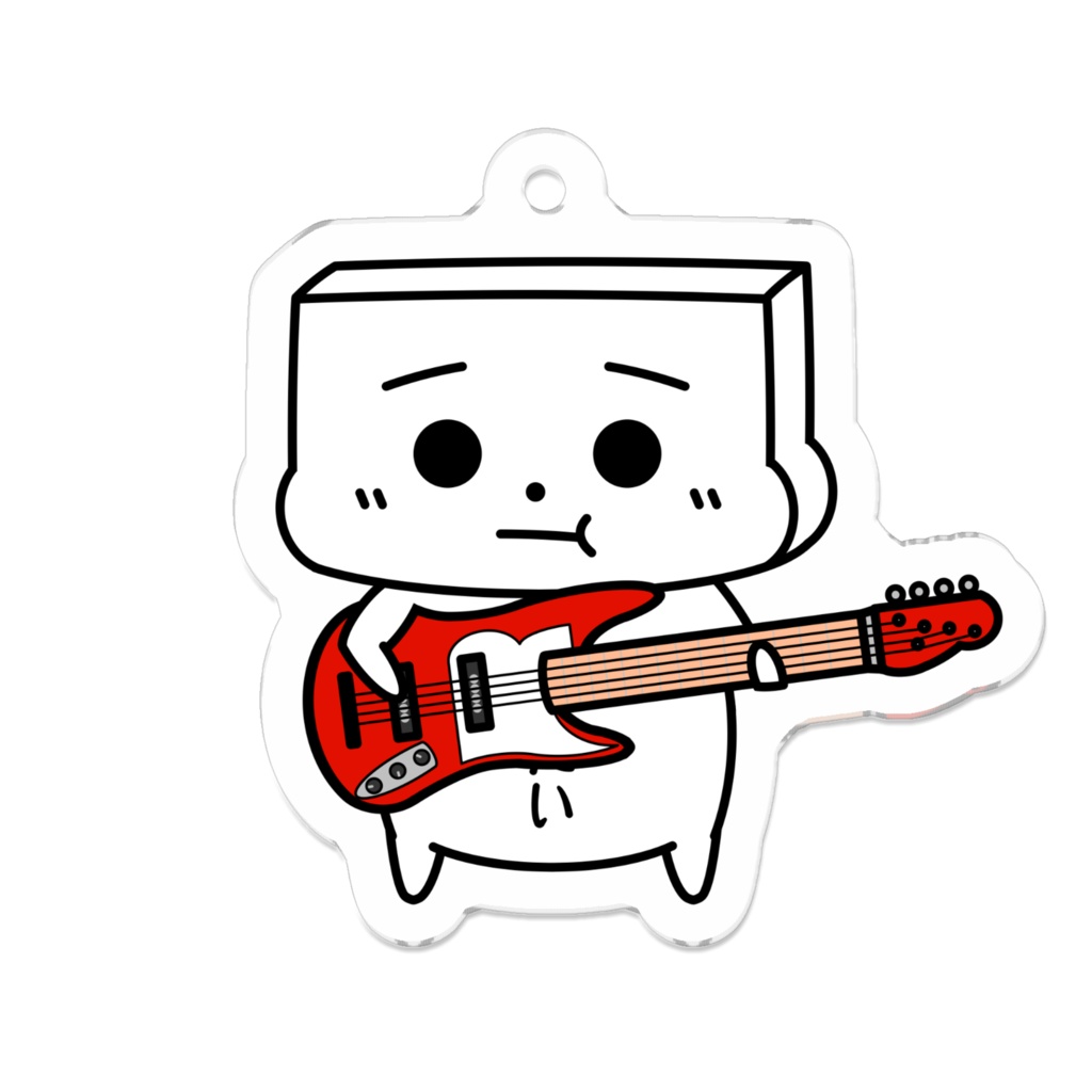 とうふめんたるずキーホルダー（ごまぞうくん）豆腐メンタル・食べたい・軽音・ベース