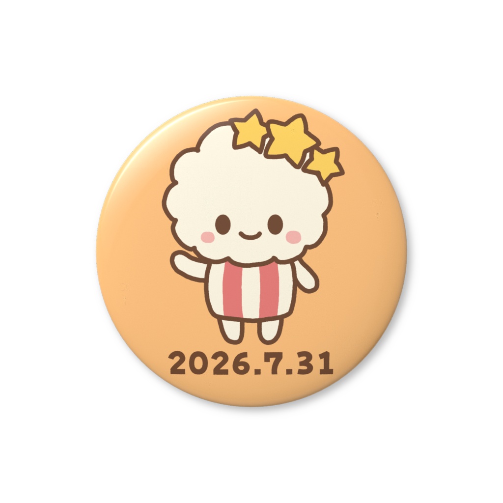 ポックポーン 2026.7.31 限定版缶バッジ【ライブチケット付き】
