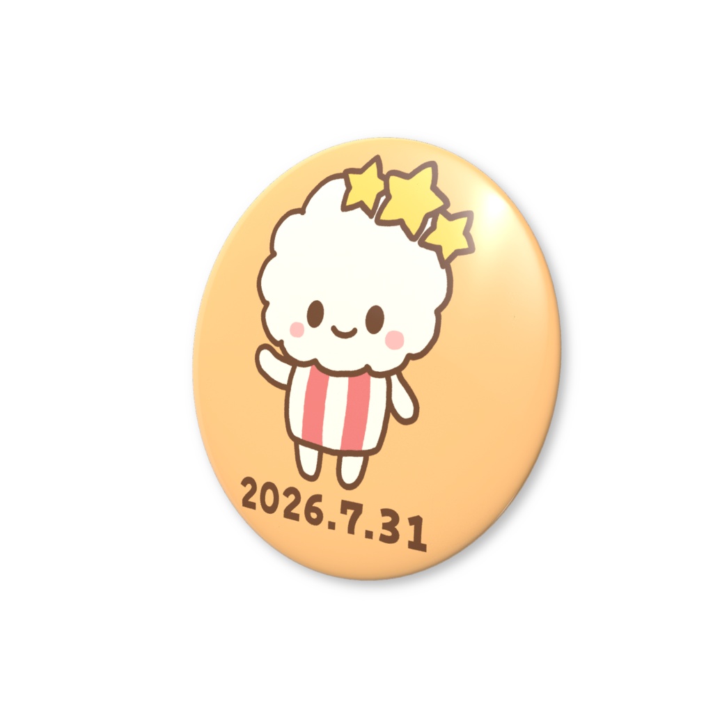 ポックポーン 2026.7.31 限定版缶バッジ【ライブチケット付き】