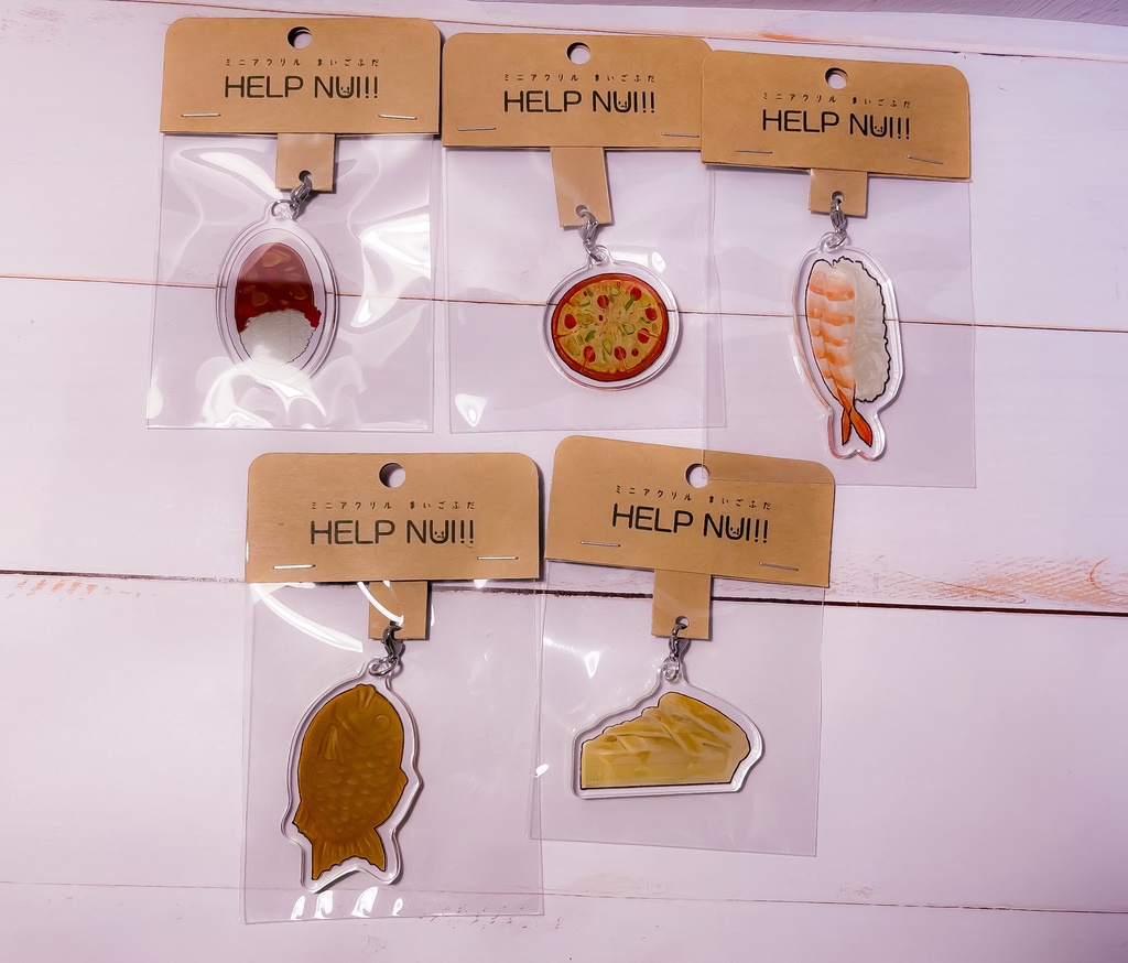 ミニアクリルまいごふだ HELP NUI!!