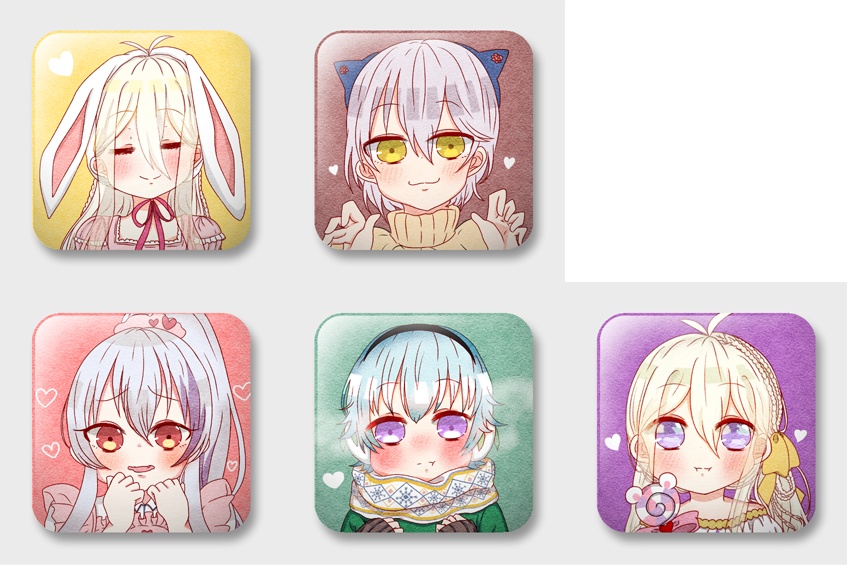 グリモア缶バッジ(5セット)