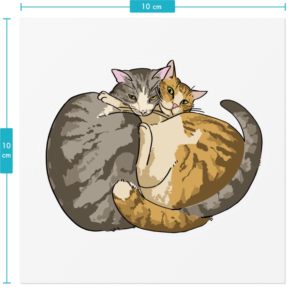 ねこだんごステッカー