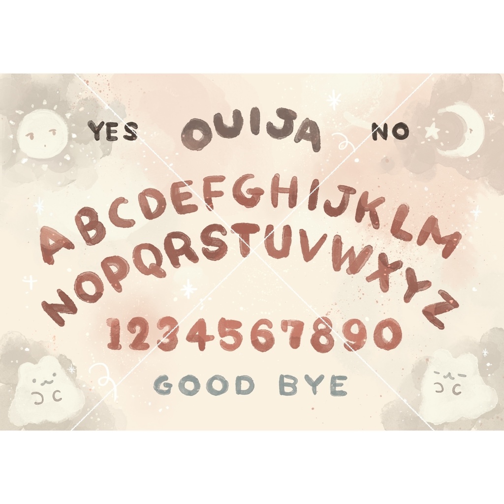 【データ販売】ぽちゃリスのジオマンシーインデックスシール | お守りタロット | こわくてかわいいウィジャボード