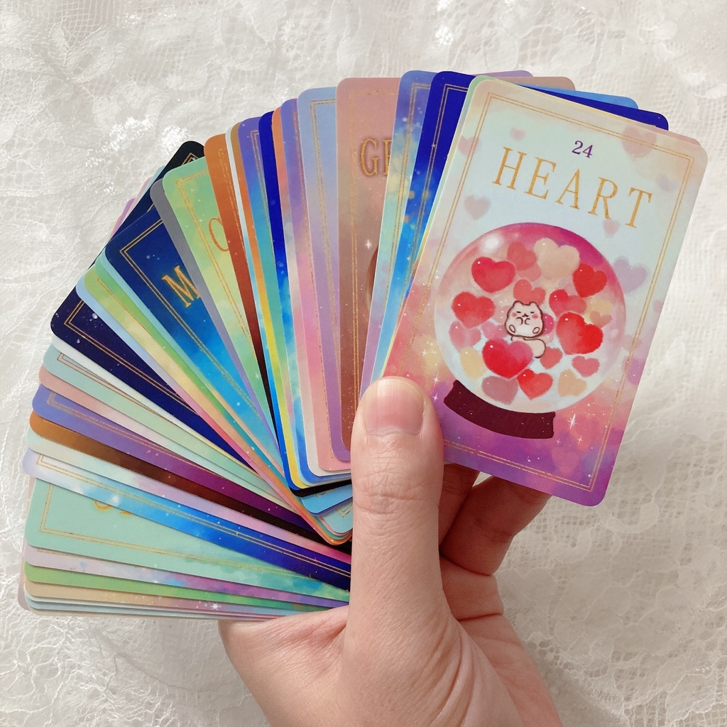 ぽちゃリスのルノルマンカード(巾着袋&プチ解説カード付き)