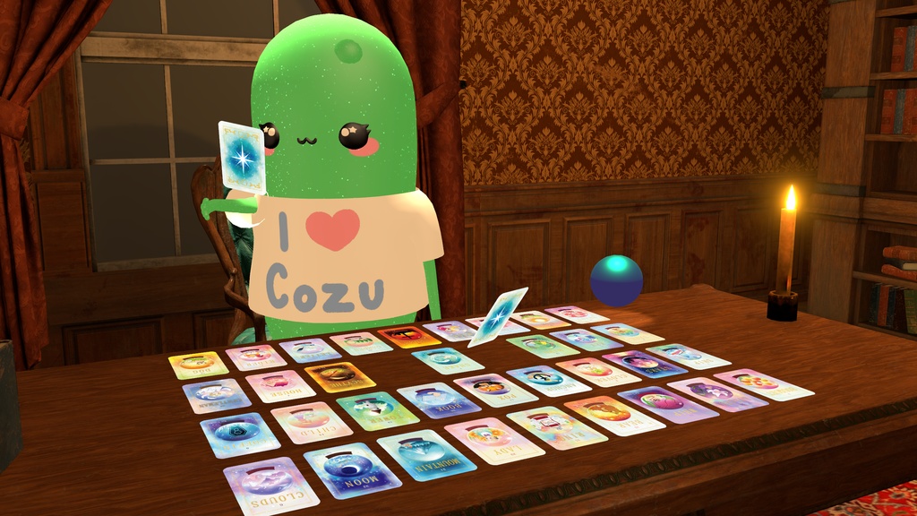 【T-cups専用追加データ】ぽちゃリスのルノルマンカード【VRC】