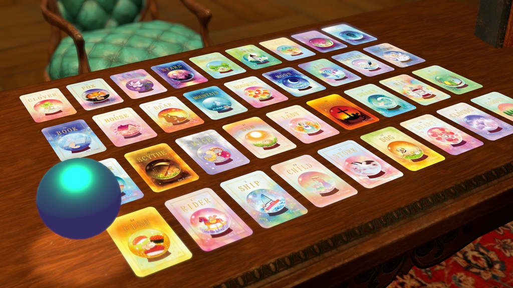 【T-cups専用追加データ】ぽちゃリスのルノルマンカード【VRC】