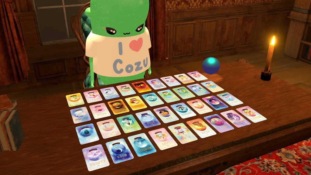 【T-cups専用追加データ】ぽちゃリスのルノルマンカード【VRC】