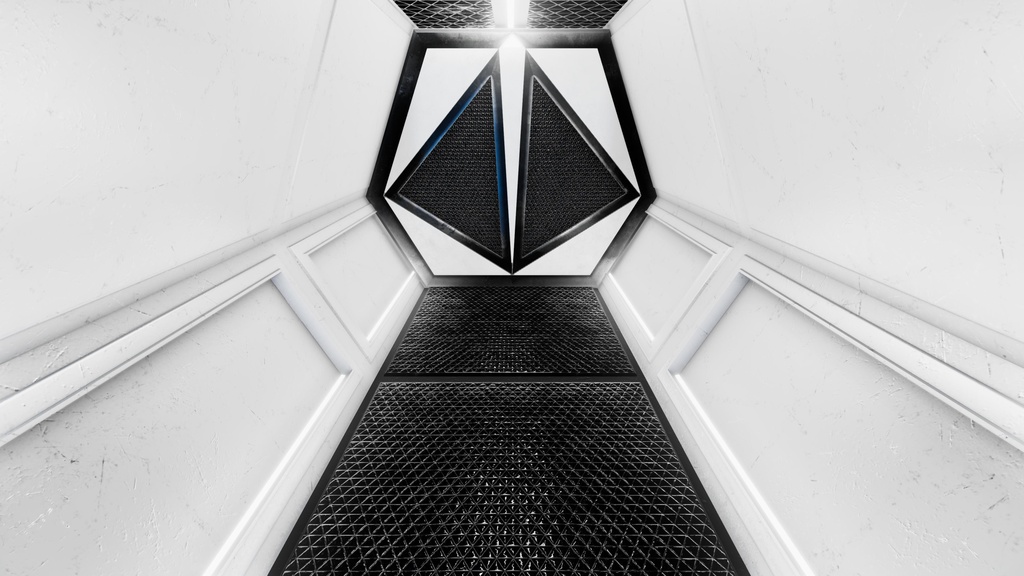 Interior sci-fi assets environment and props Low-poly 3D models / インテリアSFアセット環境・小道具 ローポリ3Dモデル