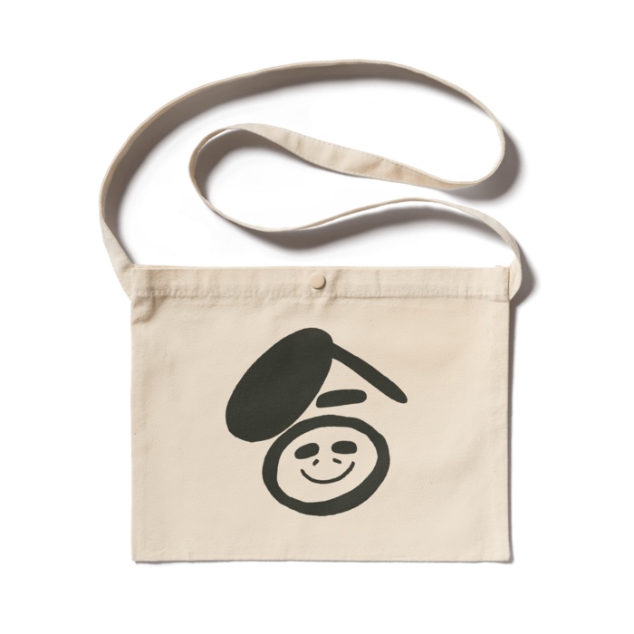 ゴーダ呉福店 シンプルロゴ サコッシュ ナチュラル