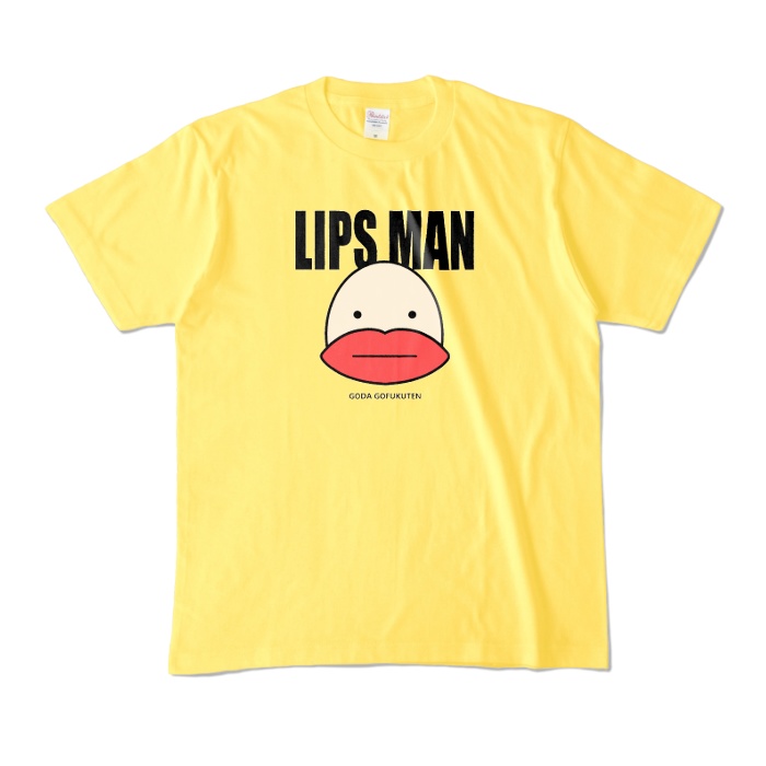 くちびるマン Tシャツ Aタイプ イエロー