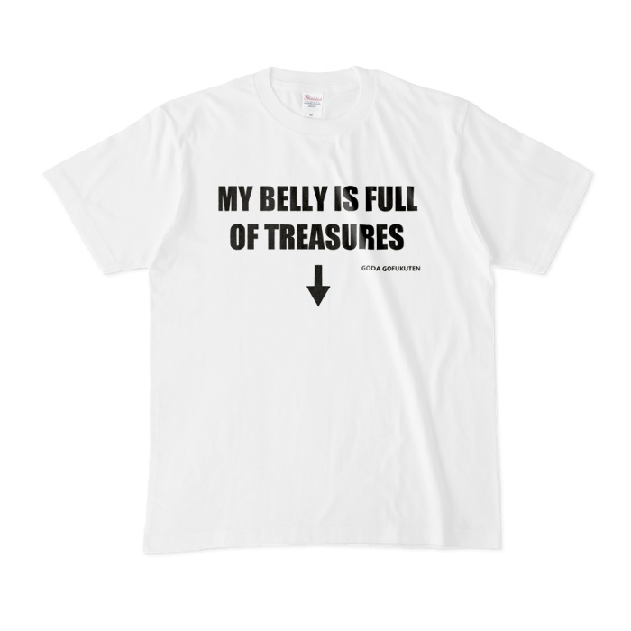 MY BELLY IS FULL OF TREASURES Tシャツ ホワイト