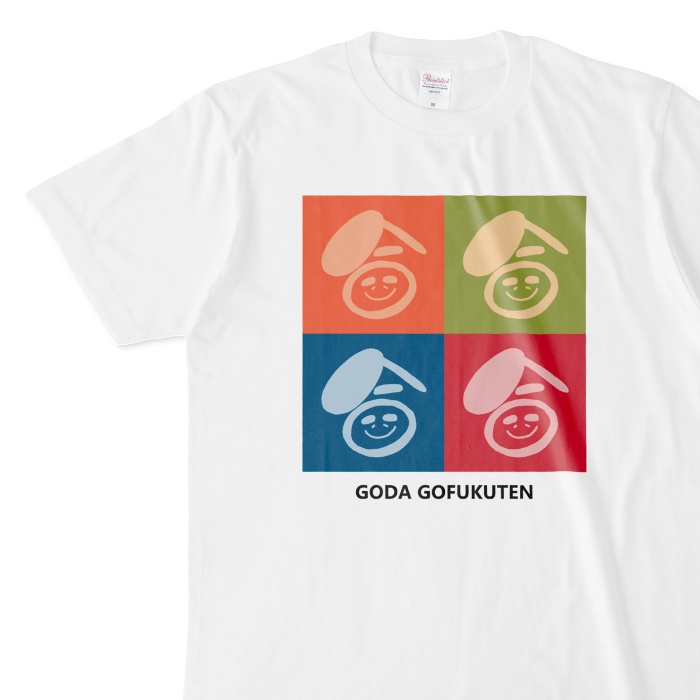 ゴーダ呉福店 カラフルスクエア Tシャツ
