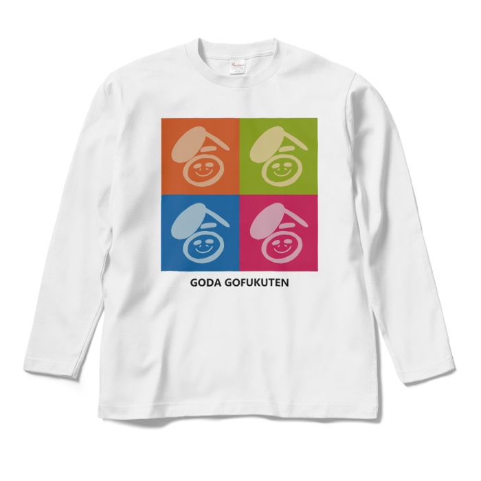 ゴーダ呉福店 カラフルスクエア ロングTシャツ