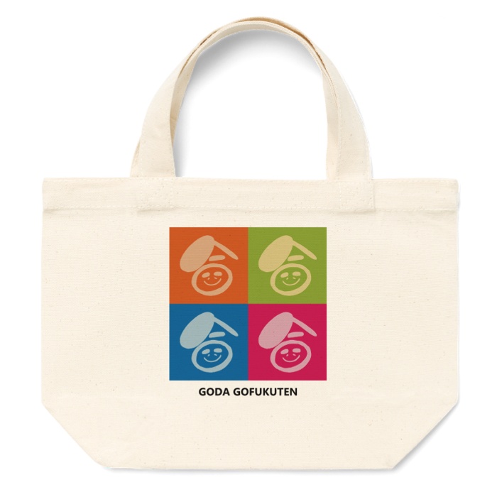 ゴーダ呉福店 カラフルスクエア トートバッグミニ