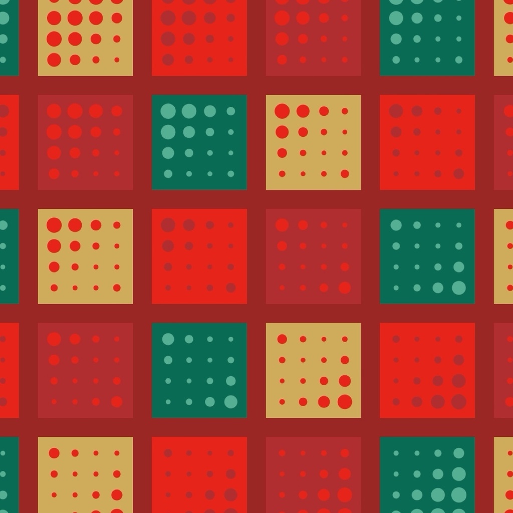【ループ動画素材】クリスマス幾何学パターン 8種セット|1920×1080・15秒・シームレスループ