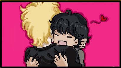 AshxEiji Hug Sticker