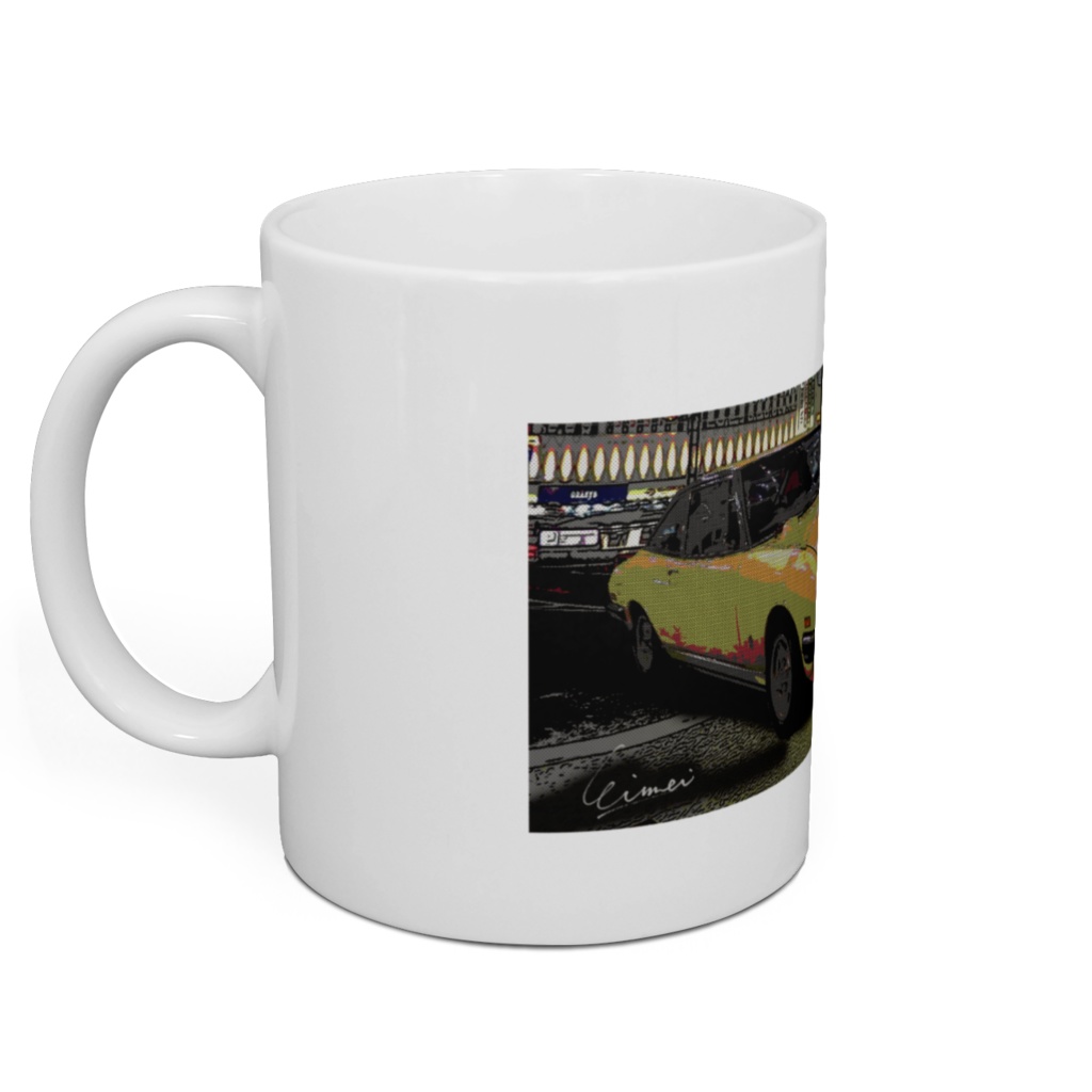 ISUZU 117クーペ イラストマグカップ