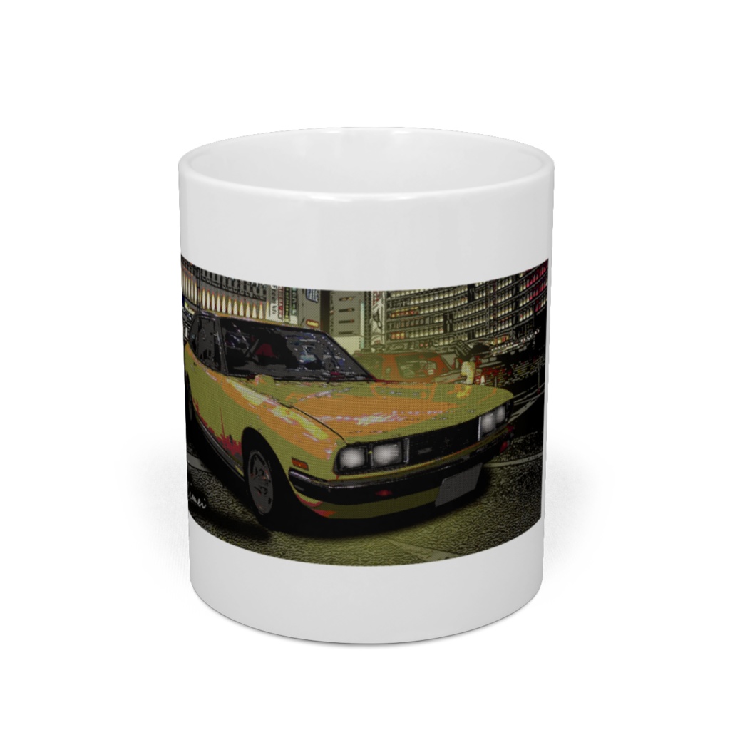 ISUZU　117クーペ　イラストマグカップ