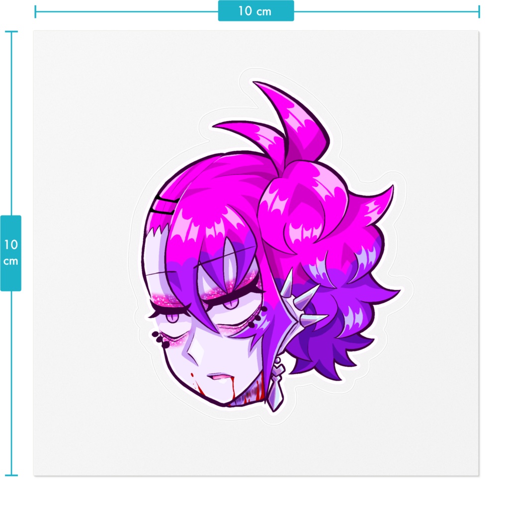 アラクネルちゃん🕷️生首ステッカー