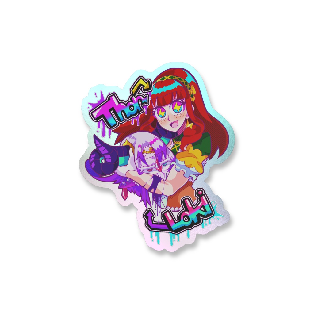 トール×ロキ✨キラキラ✨オーロラステッカー