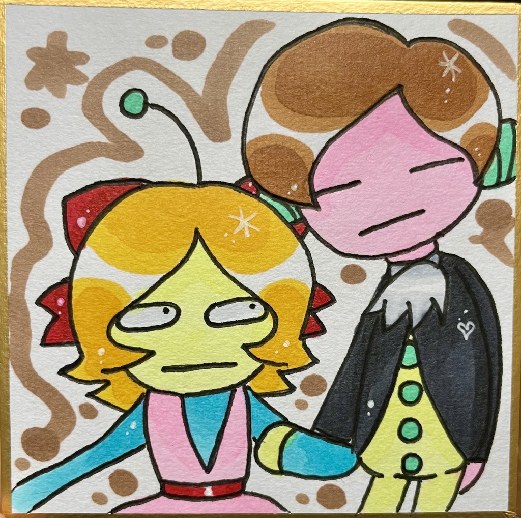 豆色紙 ジョルジュ＆エバ