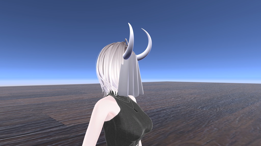 【オリジナル3Dモデル】シンプルなツノ