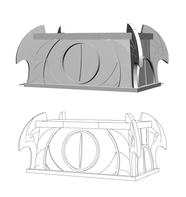 【3Dモデル】アダムの執務室の机と椅子