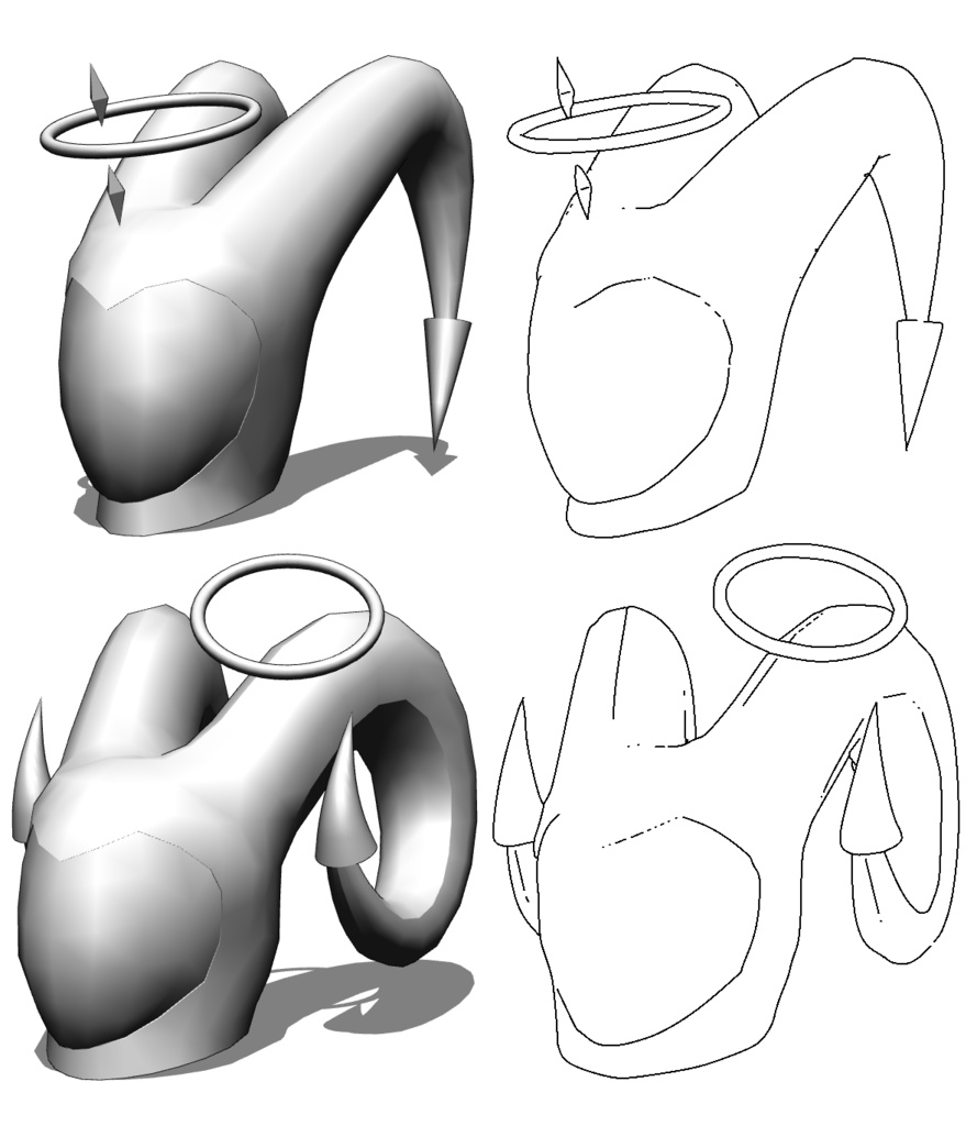 【3Dモデル】アダムの仮面／アベルの仮面（ヘイローの波無し）