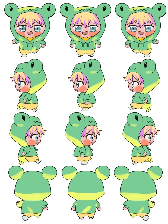 ピクスク用 アニマル11BDアバター