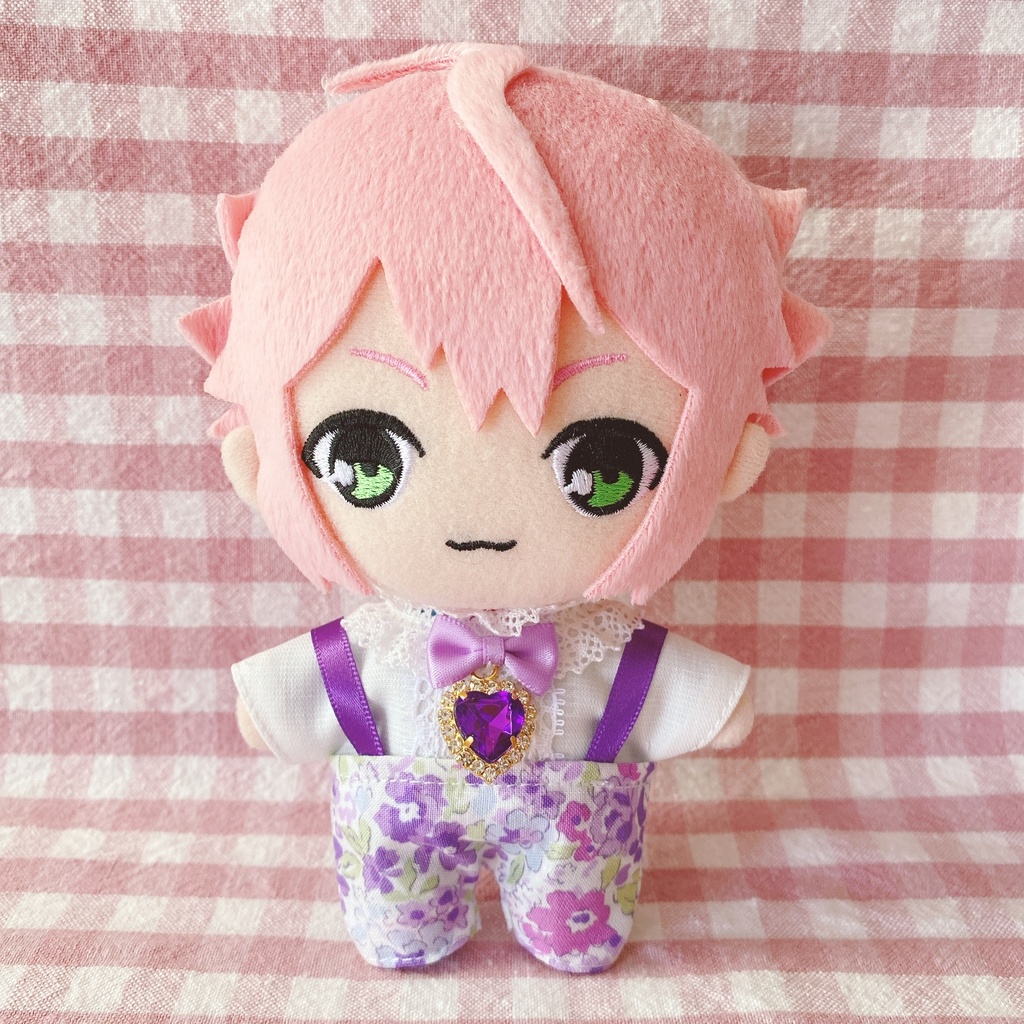 パープルフラワー柄♡トップス&ズボンset