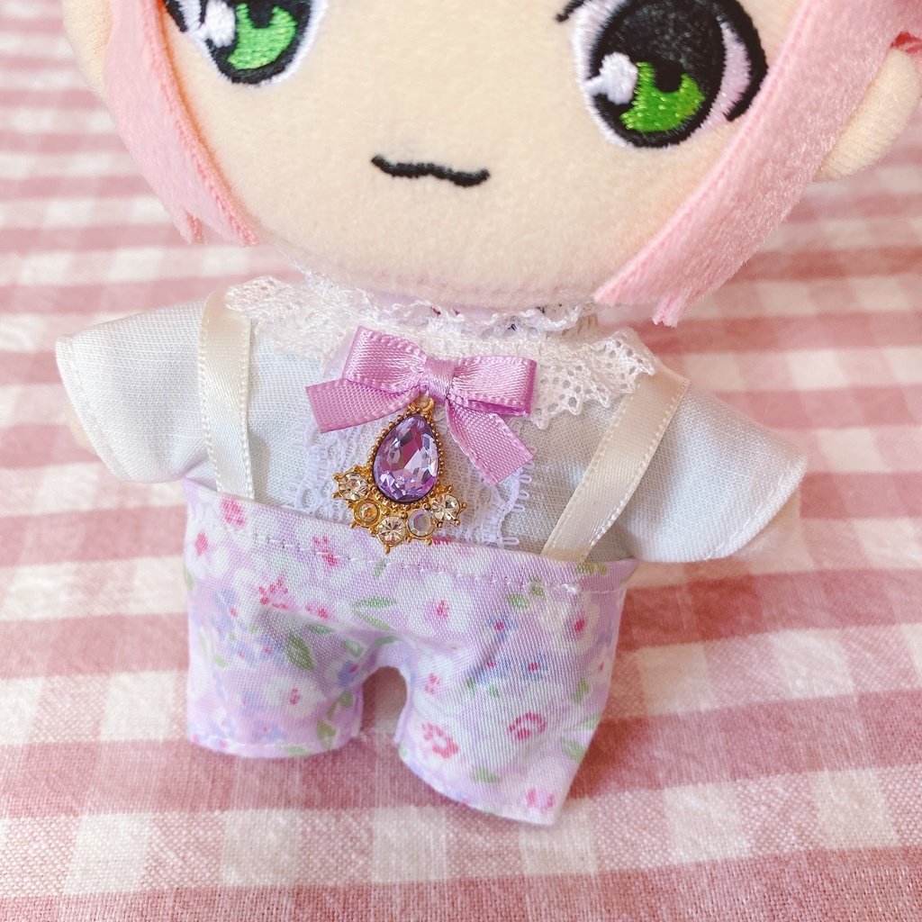 パープル×フラワー柄♡トップス&ズボンset