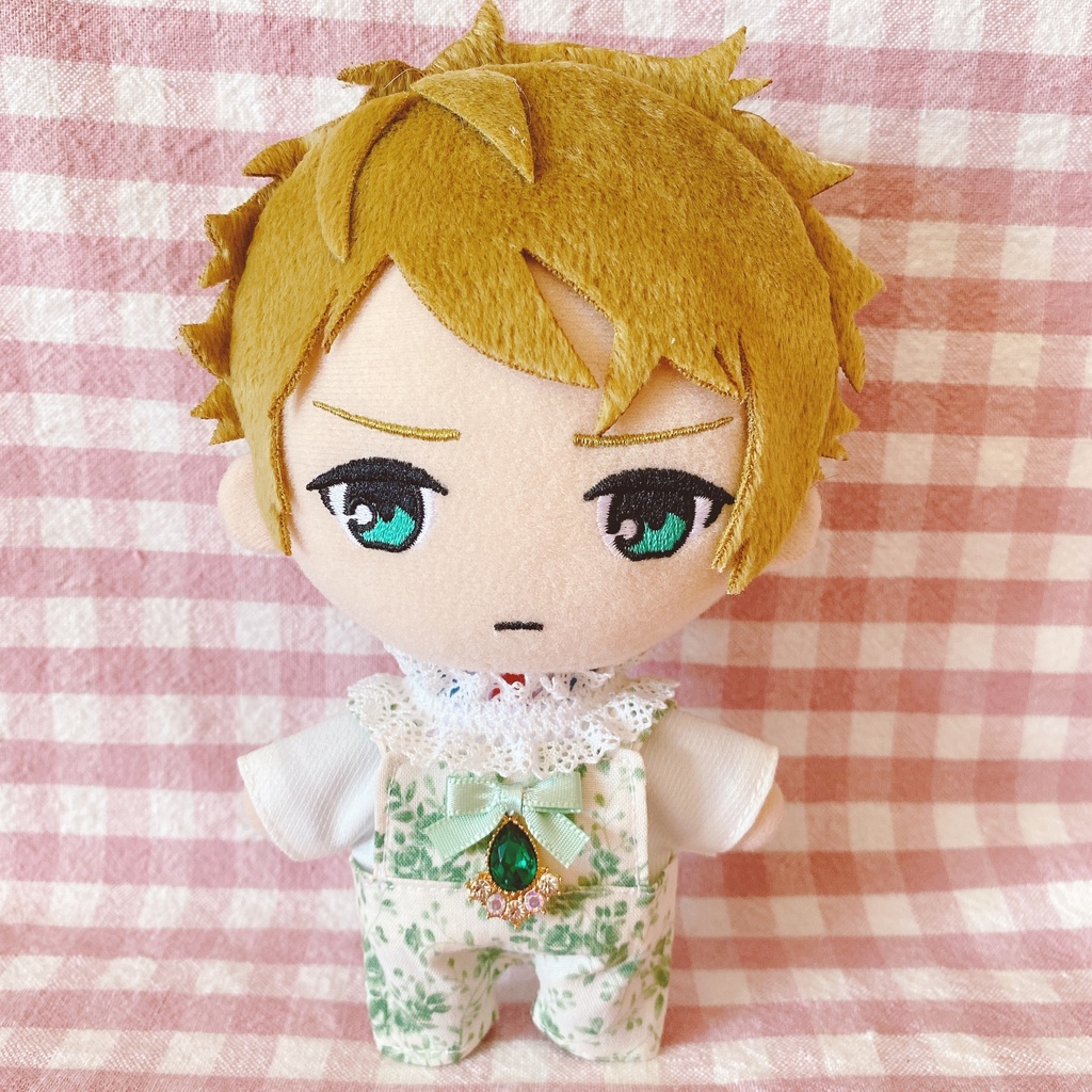 グリーンローズ柄♡トップス&サロペットset