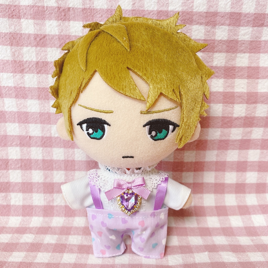 パープルファンシーハート柄♡トップス&ズボンset