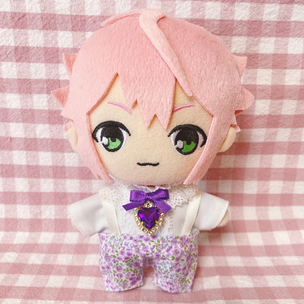 パープルフラワー柄♡トップス&ズボンset